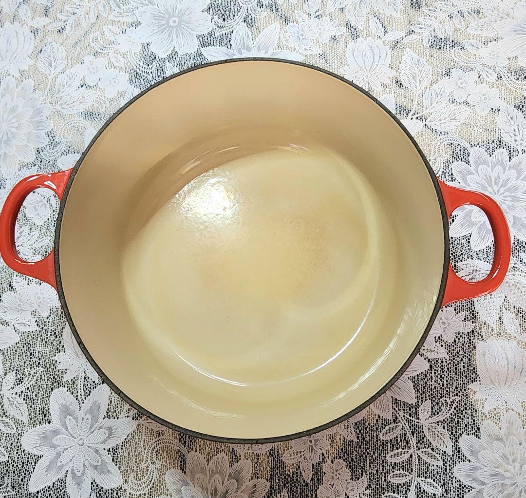 ル・クルーゼ 両手鍋 24センチ 赤 チェリーレッド