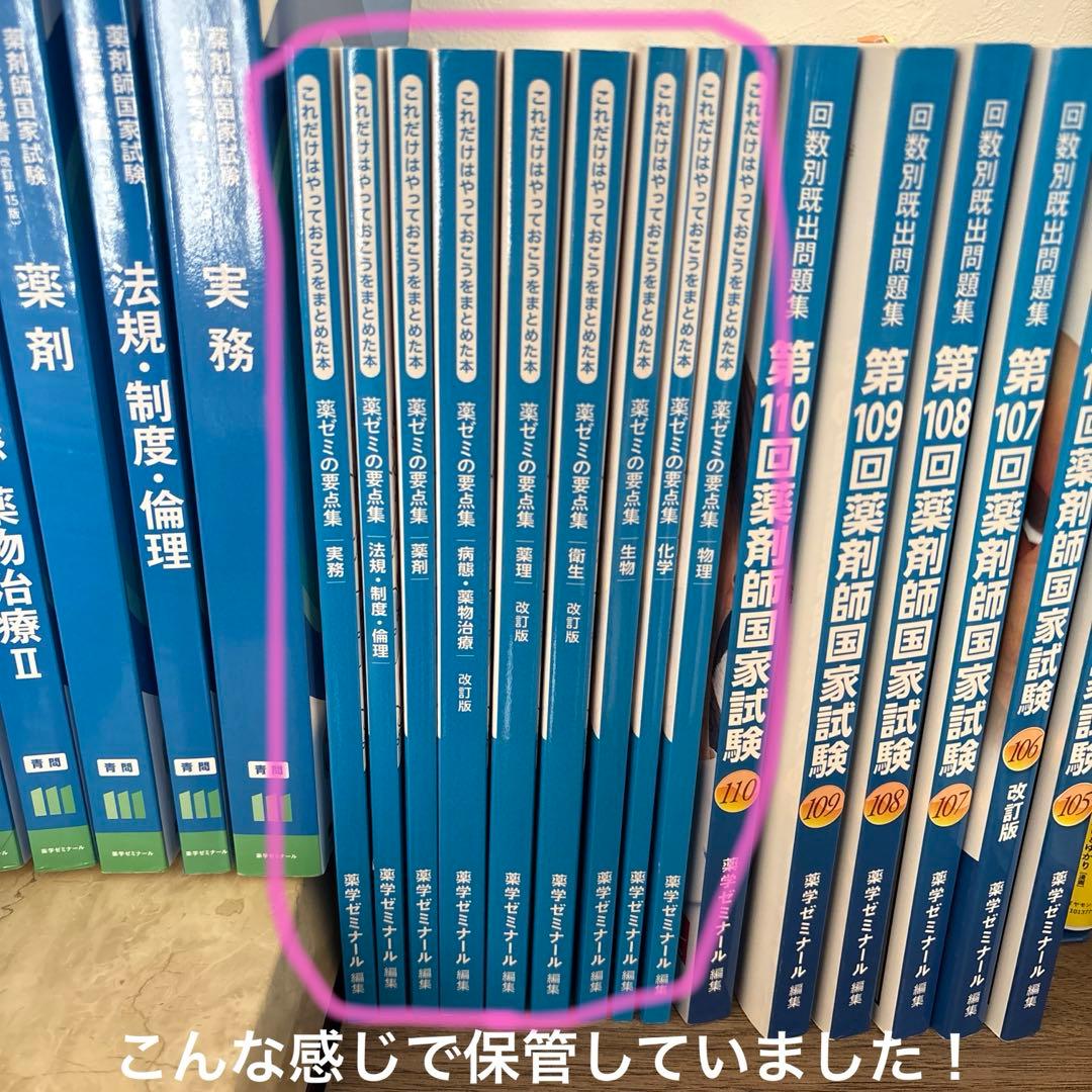 薬ゼミの要点集 9冊セット