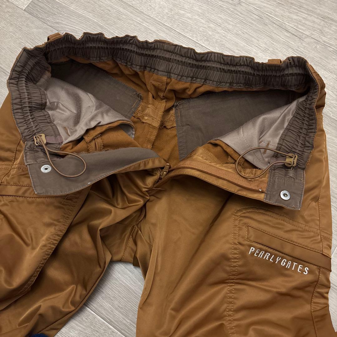 【極美品】パーリーゲイツ 防風 カーゴパンツ サイズ5 ブラウン L相当