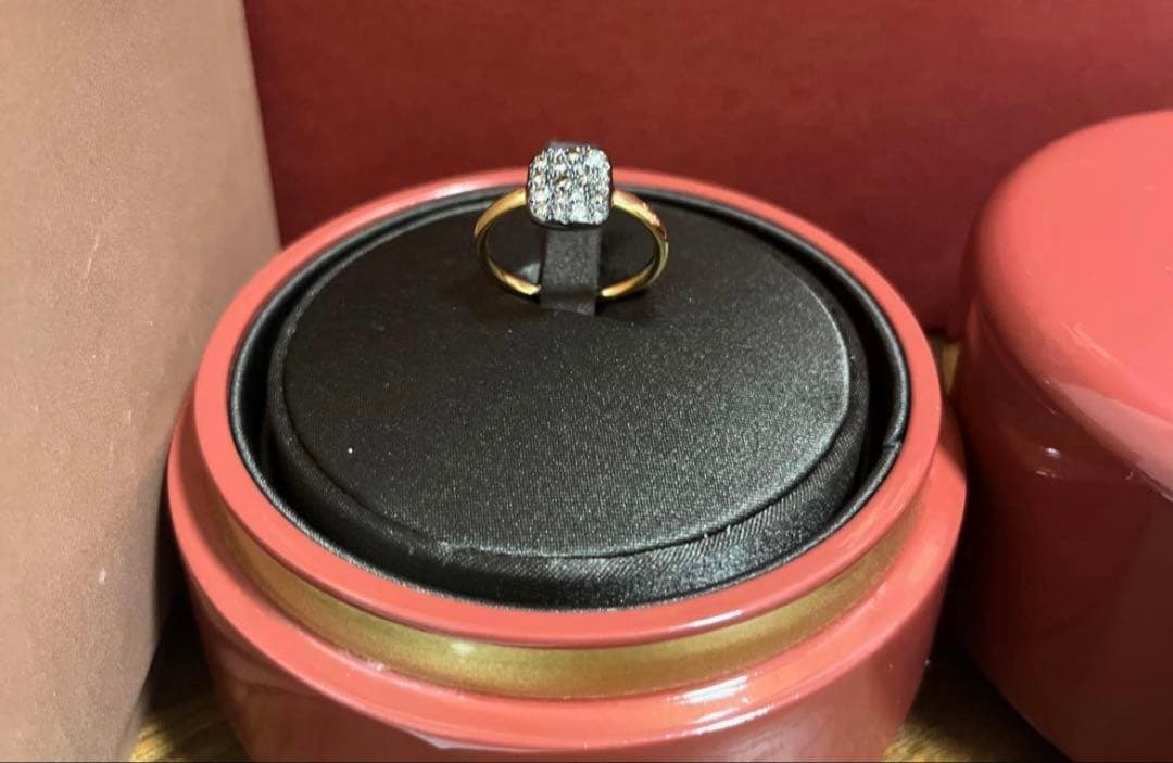 ポメラート　サッビアリング　#51 ブラウンダイヤ