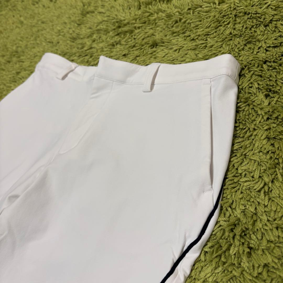 TaylorMade テーラーメイド レディースパンツ 裏起毛 ホワイト Ｌ