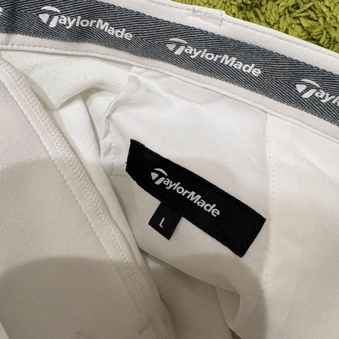 TaylorMade テーラーメイド レディースパンツ 裏起毛 ホワイト Ｌ