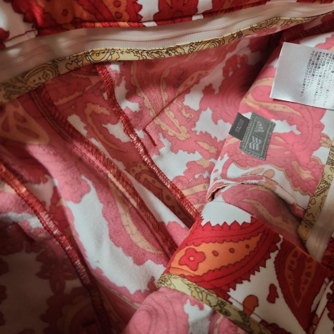 【新品タグ付き】adidasゴルフ adipure ペイズリー柄　赤 XL