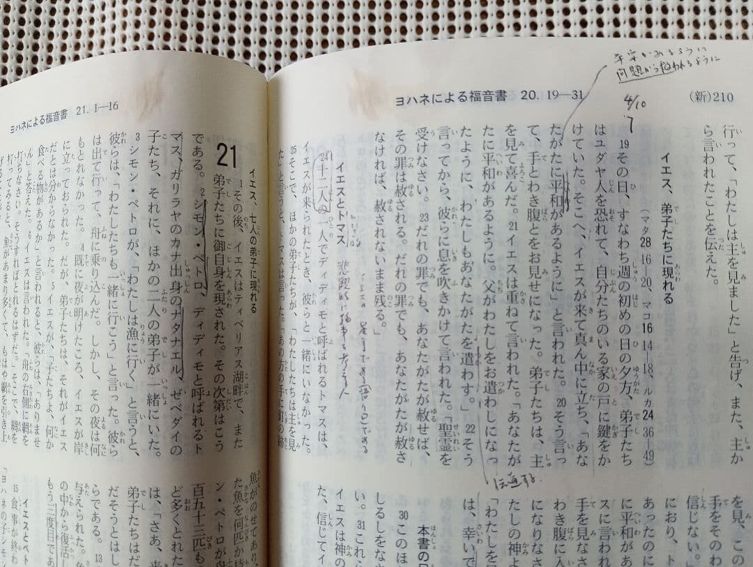 ■中形聖書(NI55DC)　新共同訳 　旧約聖書続編つき　皮革・天金　1989