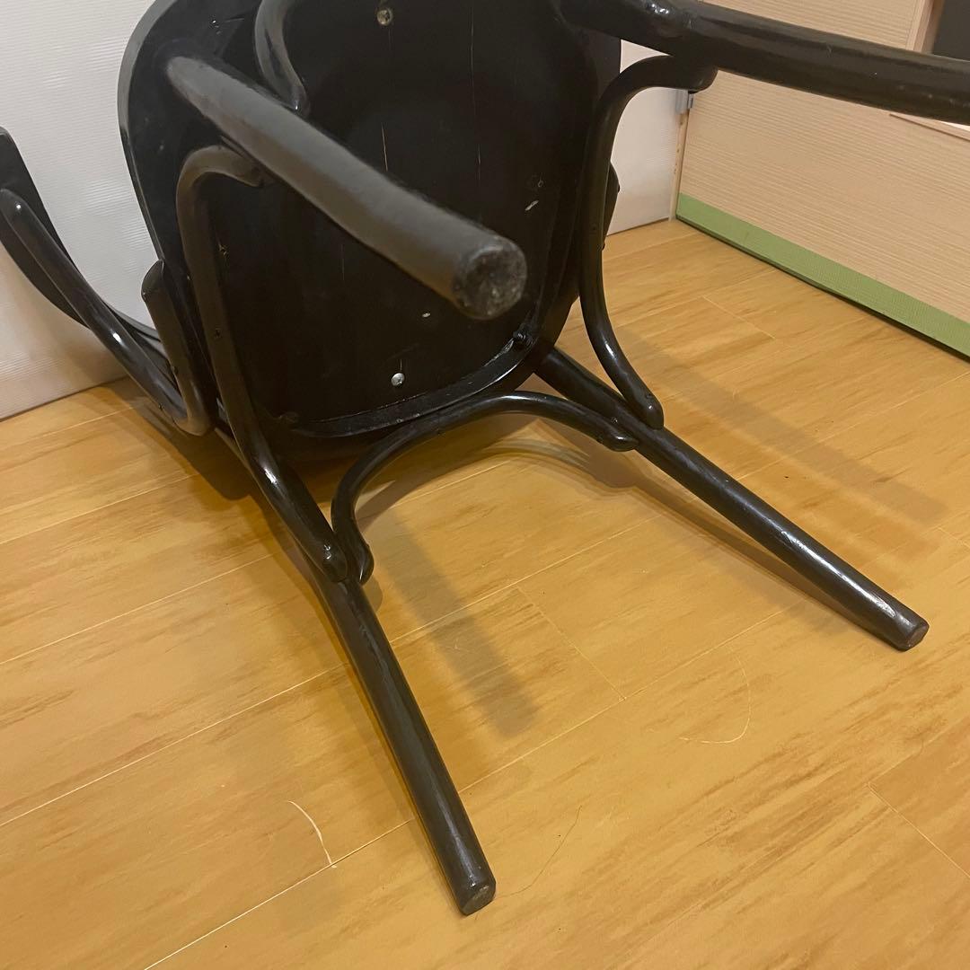 アンティーク ベントウッドチェア 曲木 椅子 レザー オーストリッチ 革
