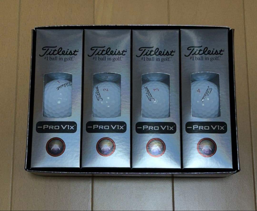 タイトリストプロV1Xレフトダッシュゴルフボール26年 ローナンバー 1ダース