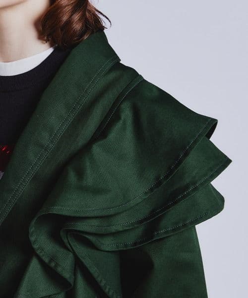 ダブルスタンダードクロージング キャバリーツイルアシンメトリージャケット 38