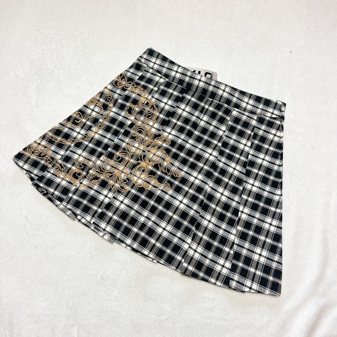 新品　UTAA　ユタ　ゴルフ　チェックスカート　M