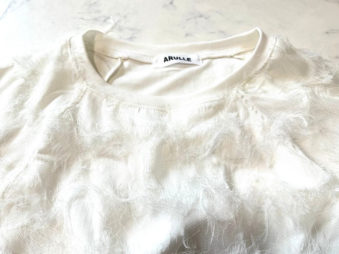 未使用級！　ARULLE. フリンジシアーレイヤードプルオーバー