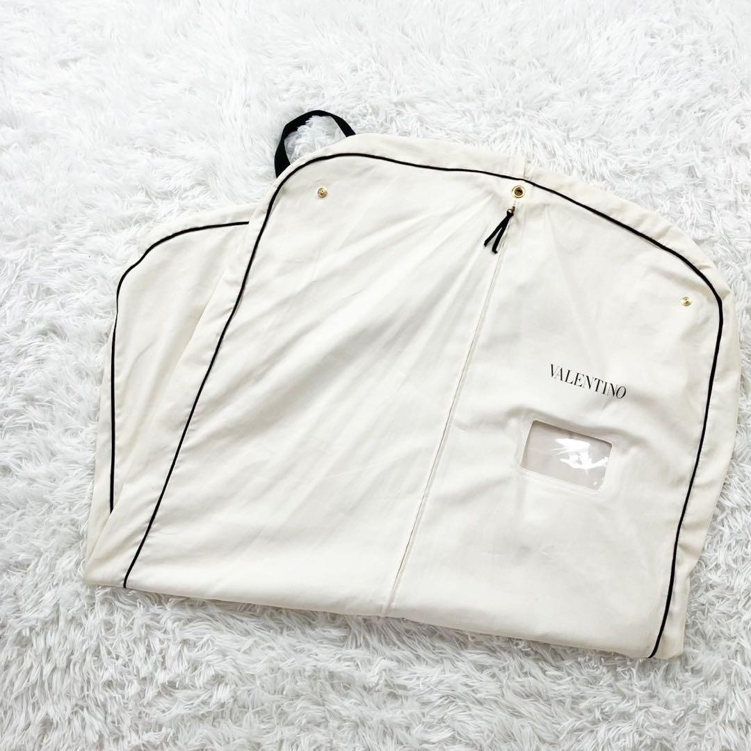 正規品 VALENTINO 白タグ ビーズ刺繍Aラインワンピース シルク混 38