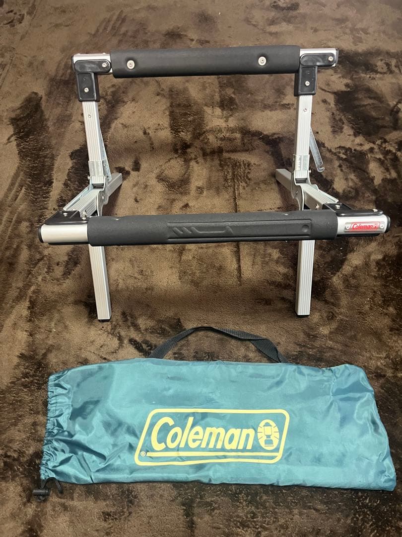【2点】Coleman コンパクトキッチンテーブル+クーラースタンド