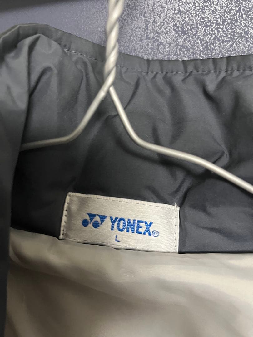 YONEX フード付きダウンジャケット L グレー