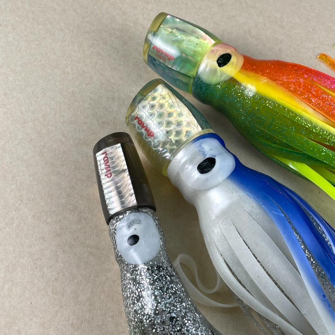 【未使用】トローリング スカートルアー ３本セット 10.5/8号 カジキ 大物