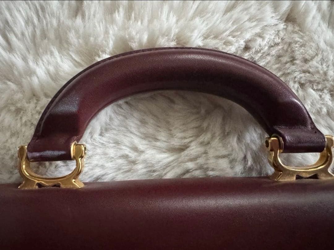 カルティエ　マストライン　ビジネスバッグ　ブリーフケース　Aレザー 書類ケース