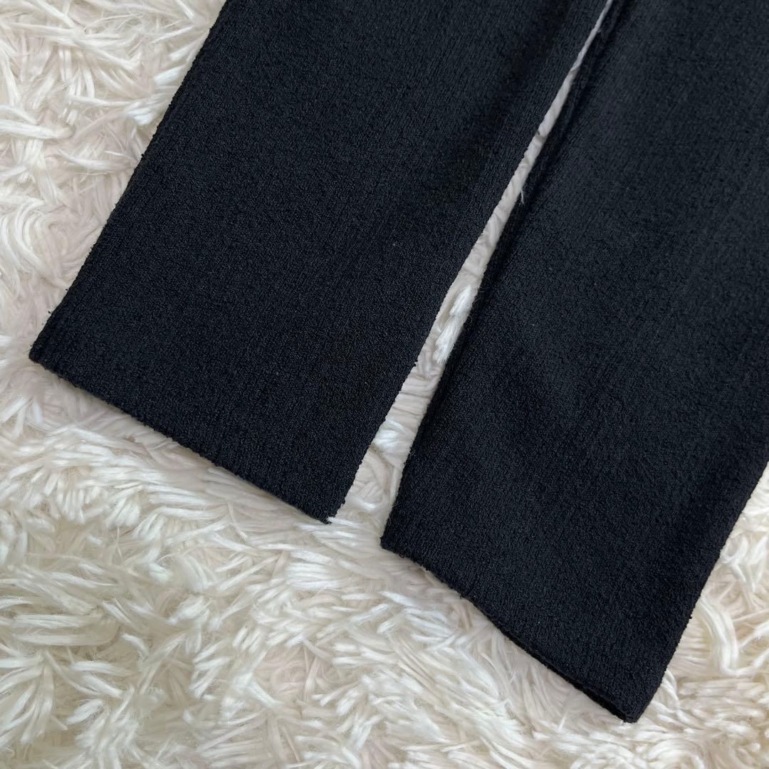 AER adam et rope ポロシャツワンピース ブラック ロング