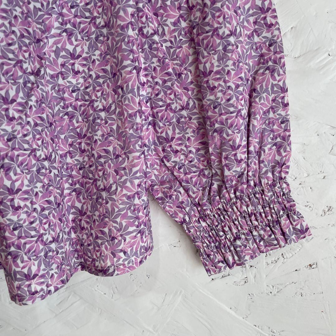 新品未使用タグ付き　liberty【sosotto】バンドカラーコットンシャツ