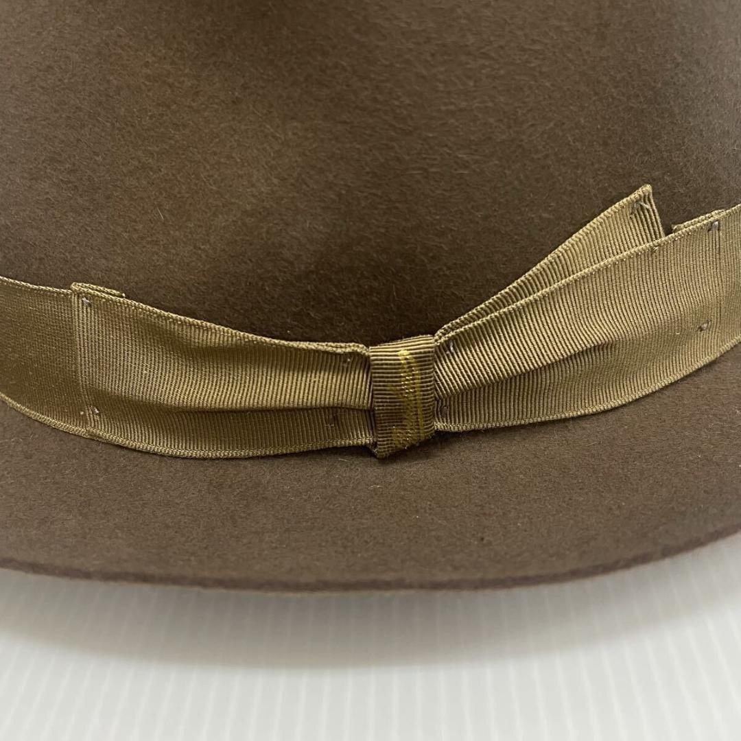 新品53096正規品ボルサリーノメンズ60cmブラウン系ファーフェルトハット