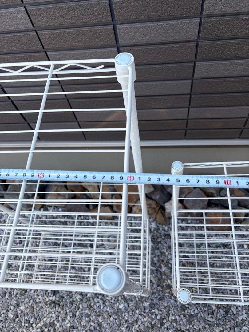 【最終価格】NITORI ホワイト　3段&2段　スチールラック