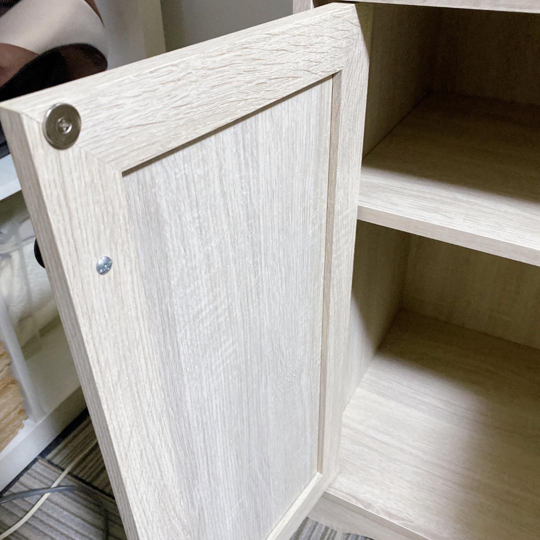 マナベインテリアハーツ キャビネット 食器棚 クロスガラス扉付 高さ120㎝