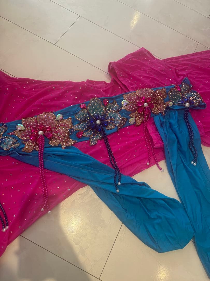 ベリーダンス　パラディドレス　フューシャピンク