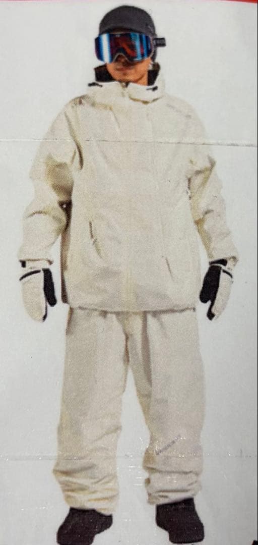 XHESOCIETY スノーボードウェア XLサイズ クリーム・ホワイト