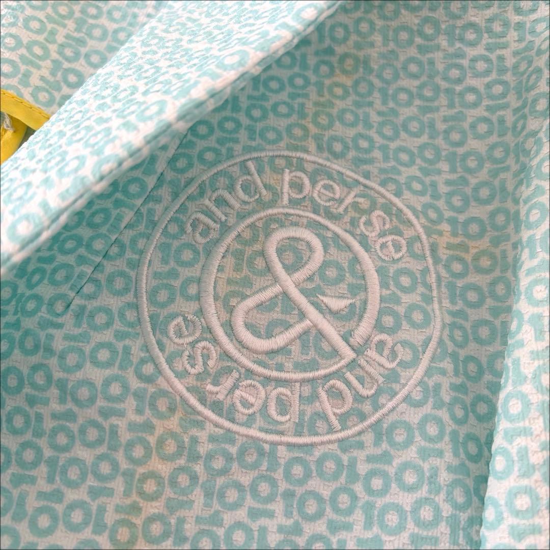 新品 and per se アンパスィ シアーサッカー テーラードジャケット