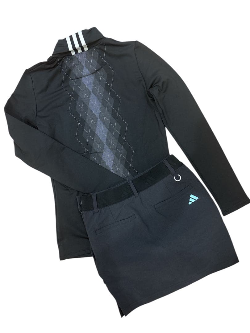 新品タグ付アディダスゴルフ タートルネックシャツ＆スカート セットアップ S