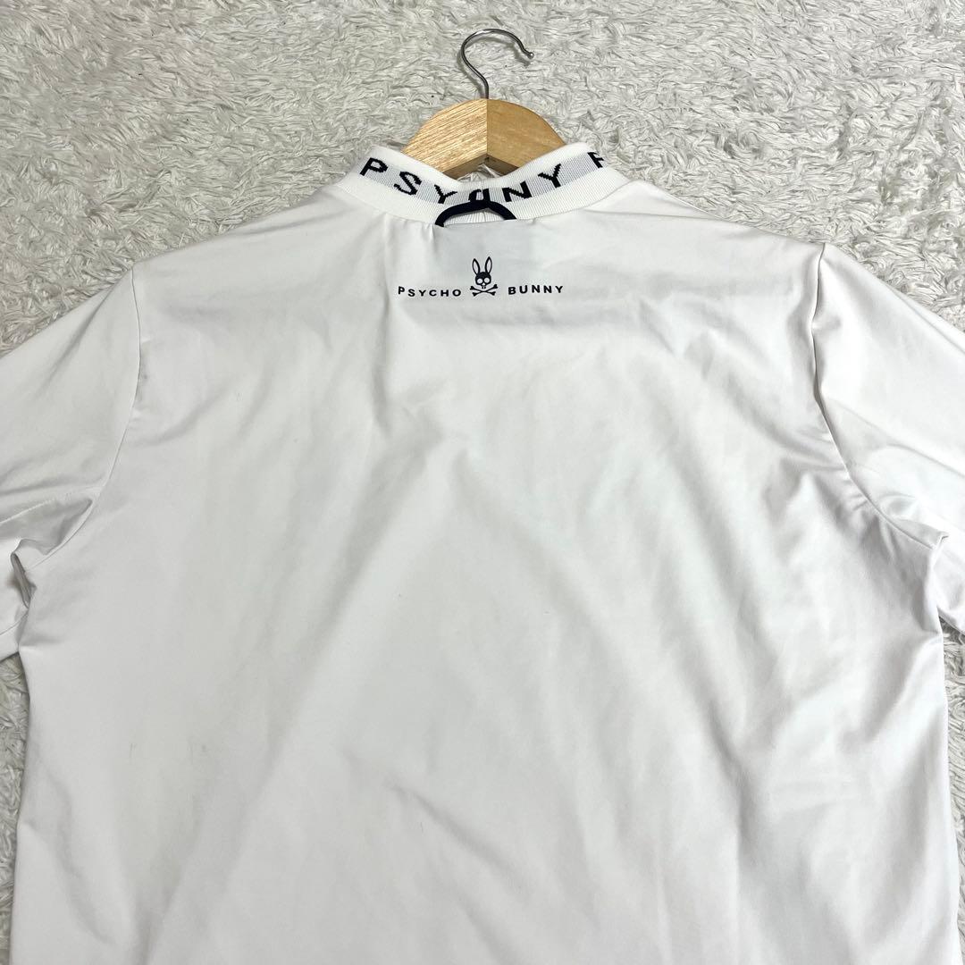 ✨美品✨サイコバニー ゴルフウェア モックネック 長袖 白 胸元ロゴ