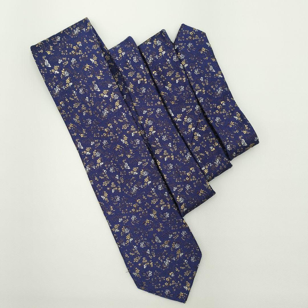 美品　現行　ポールスミス　ジャガード　バタフライ　蝶々　花柄　刺繍　総柄　光沢