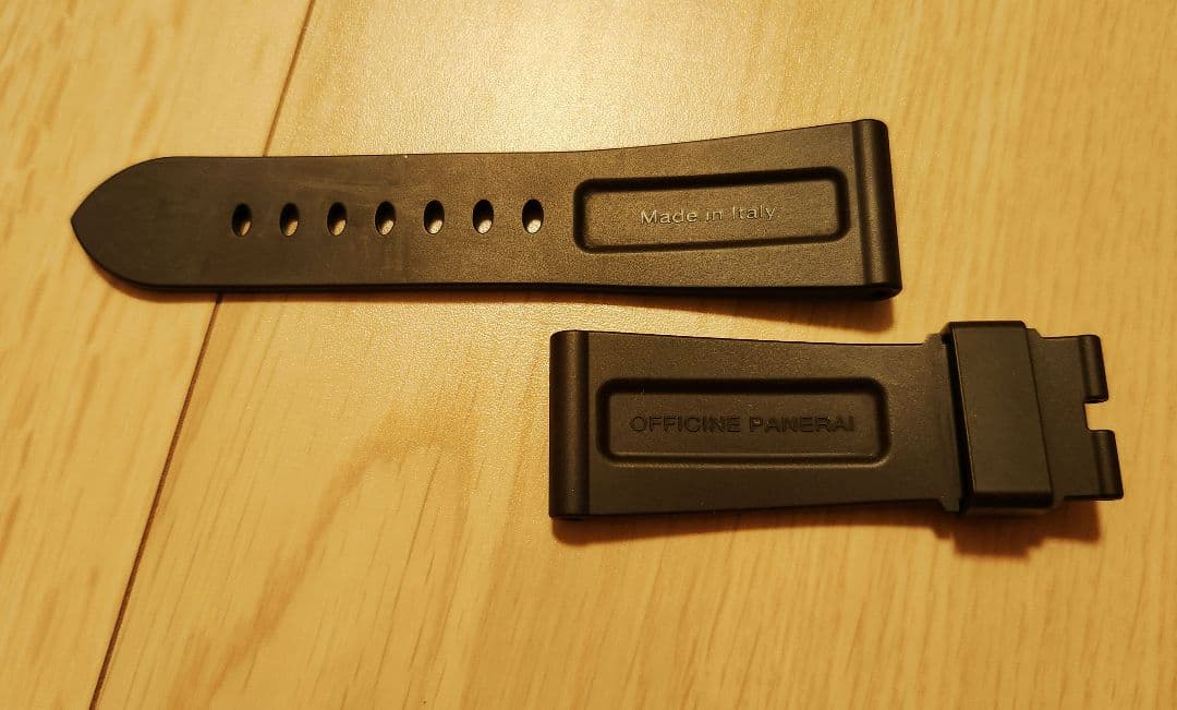 PANERAI 純正ラバーベルト 47mm用 ブラウン　26mm幅