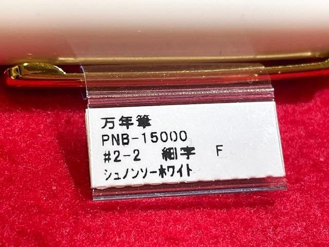 未使用品 プラチナ万年筆 センチュリー 3776 シュノンソーホワイトF 即送