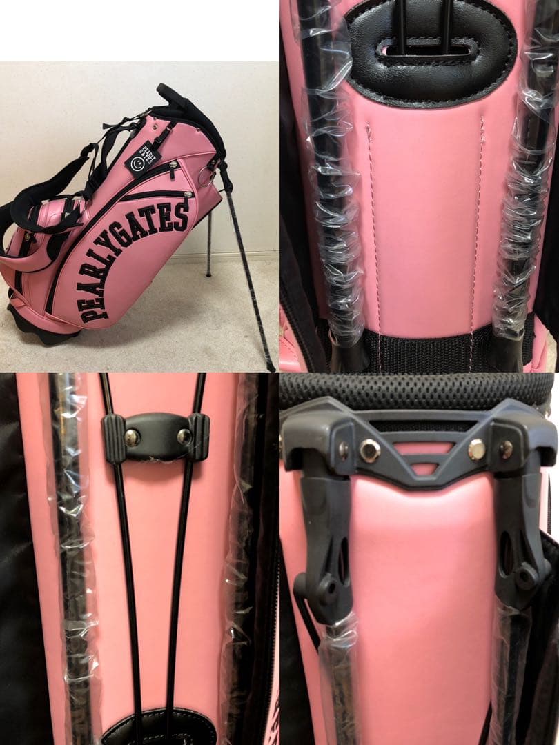 超美品　パーリーゲイツ　ニコちゃんスタンド式　キャディバッグ　正規品識別タグ付き
