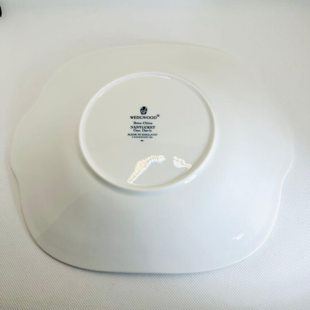 ★極美品★ウェッジウッド ナンタケット プレート 26cm 廃盤品 黒壺　大皿
