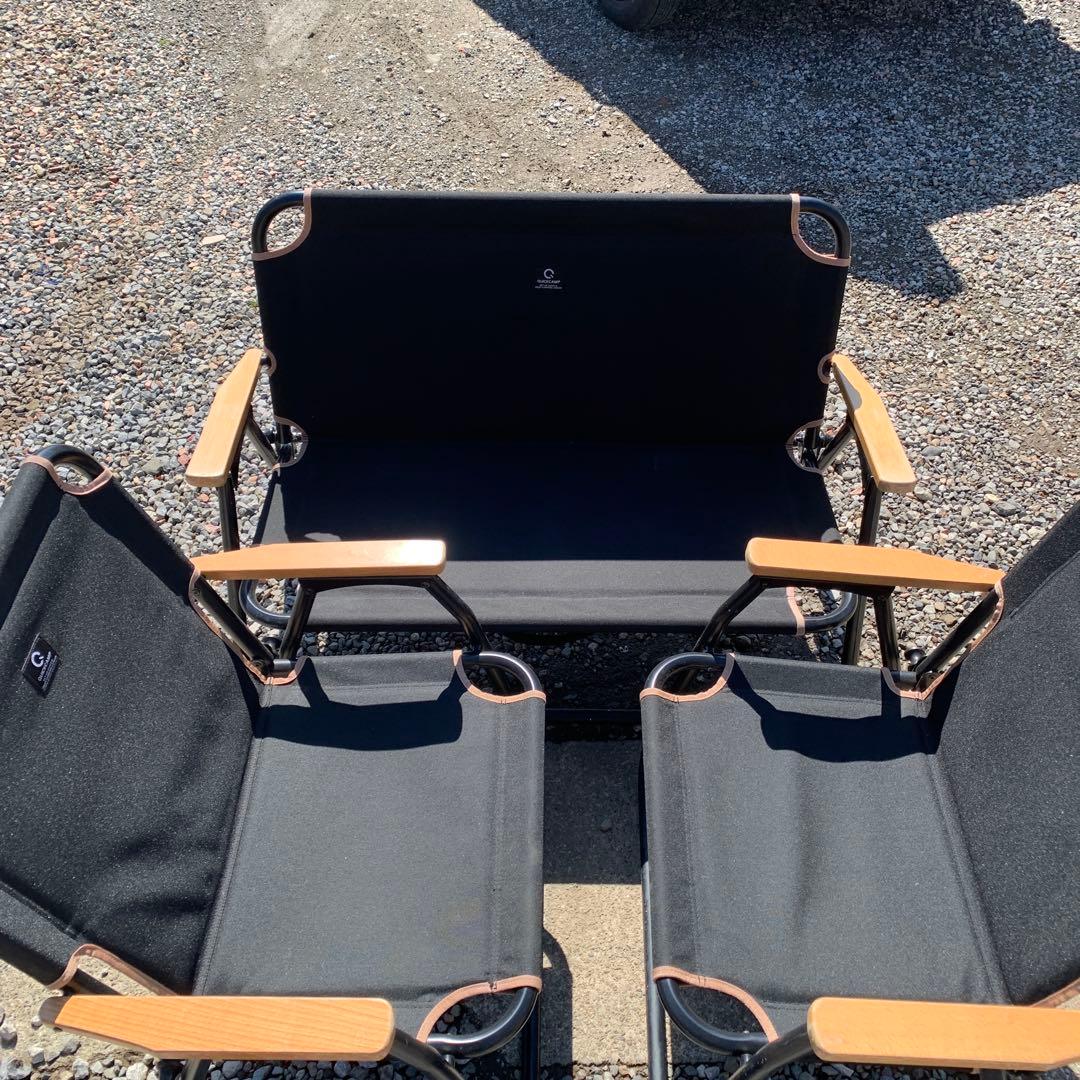 クイックキャンプ　チェア　ベンチ　セット