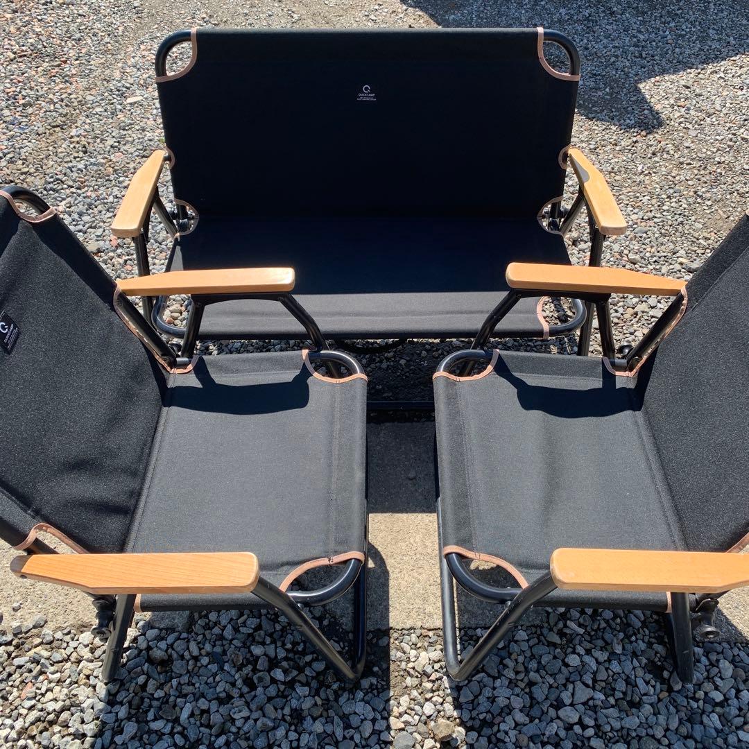 クイックキャンプ　チェア　ベンチ　セット