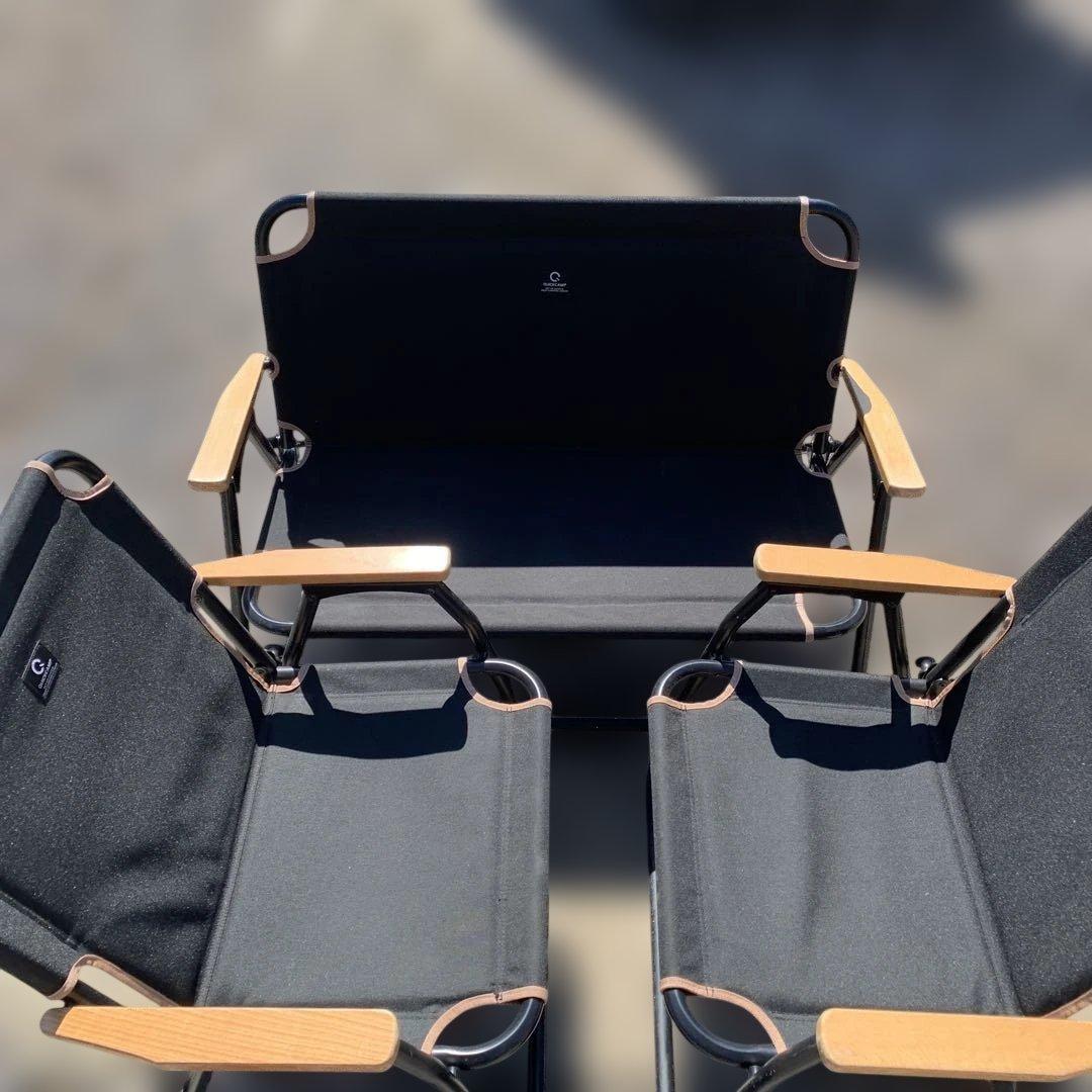 クイックキャンプ　チェア　ベンチ　セット