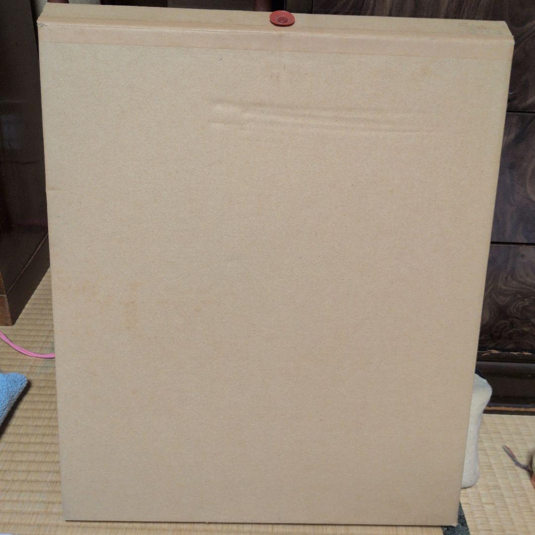 風景画 リトグラフ版画 青いフレーム付き額