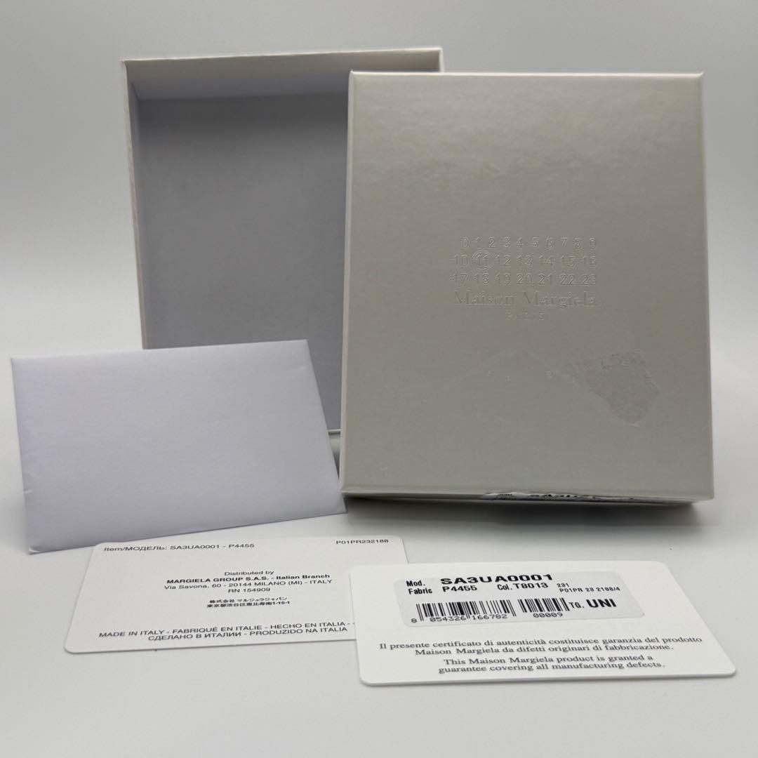 【極美品】メゾンマルジェラ　6連キーケース 4ステッチ　シボ革　ブラック