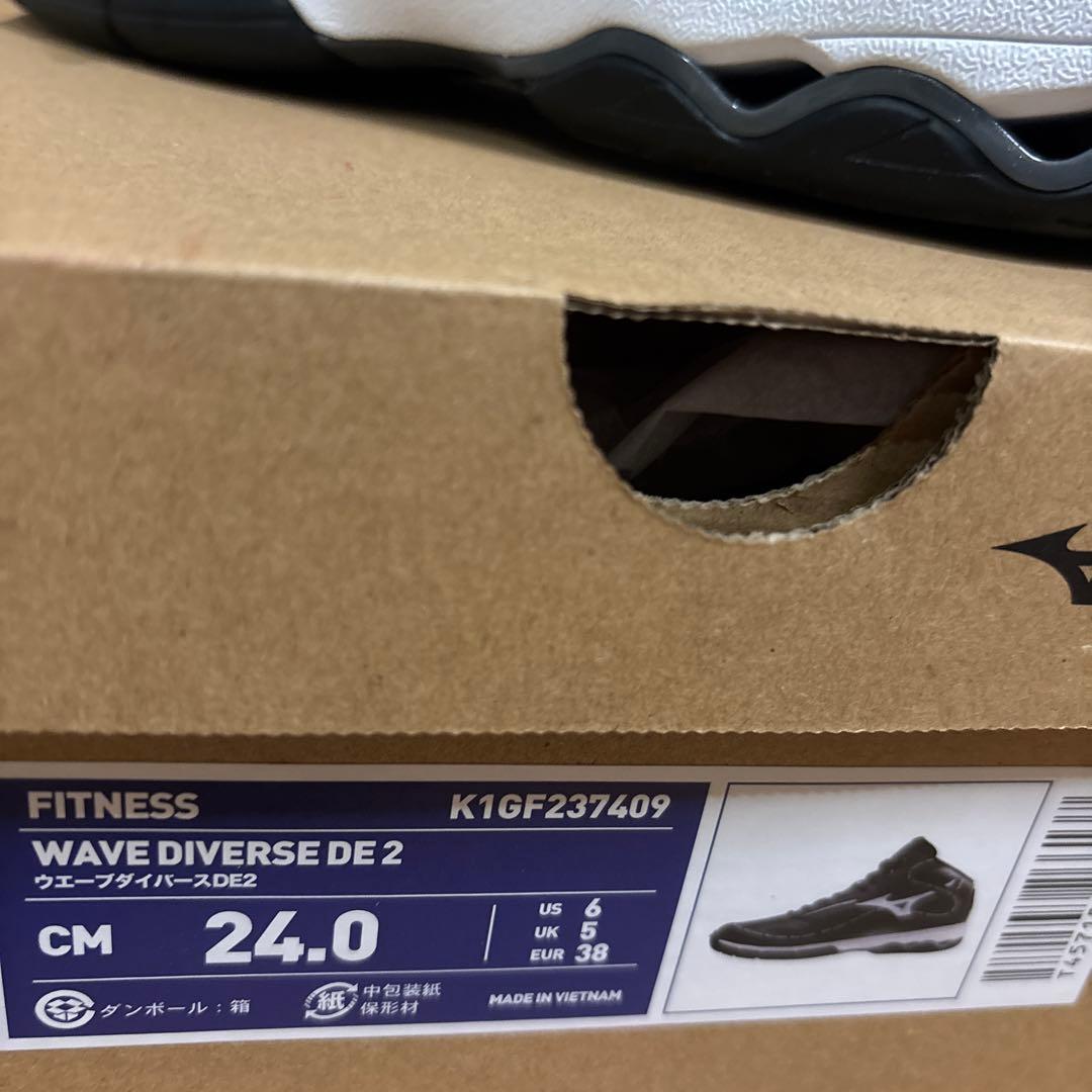 Mizuno Wave Diverse DE2 シューズ ブラック　24cm