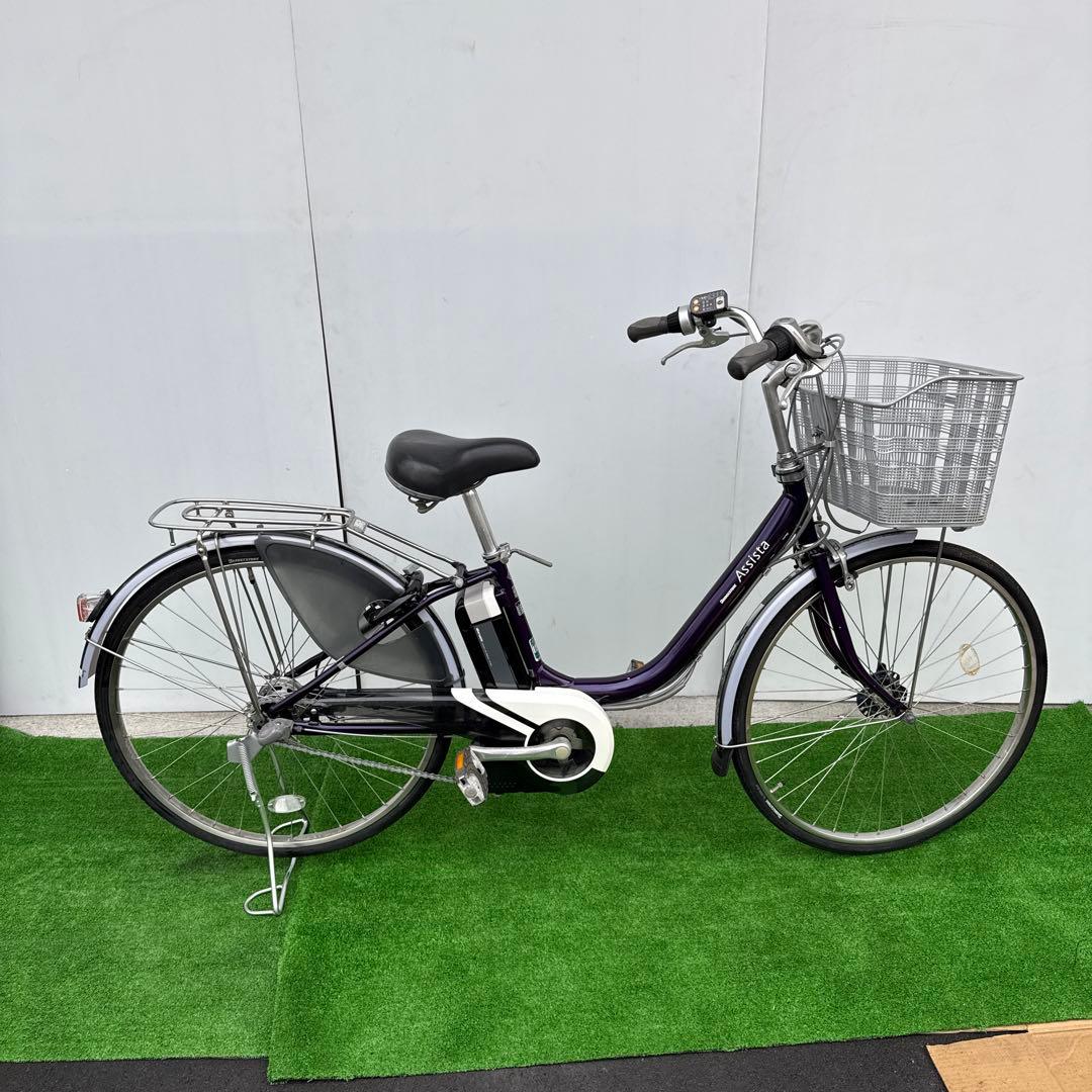 ブリヂストン電動アシスト自転車26インチ 8.9Ah 紫