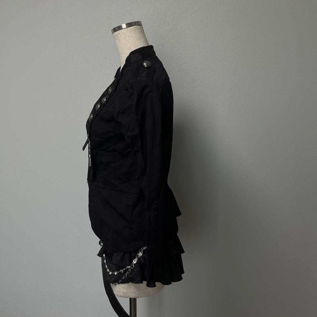 ナポレオン ジャケット 海外ガール ダークコア y2k 退廃的 軍服風