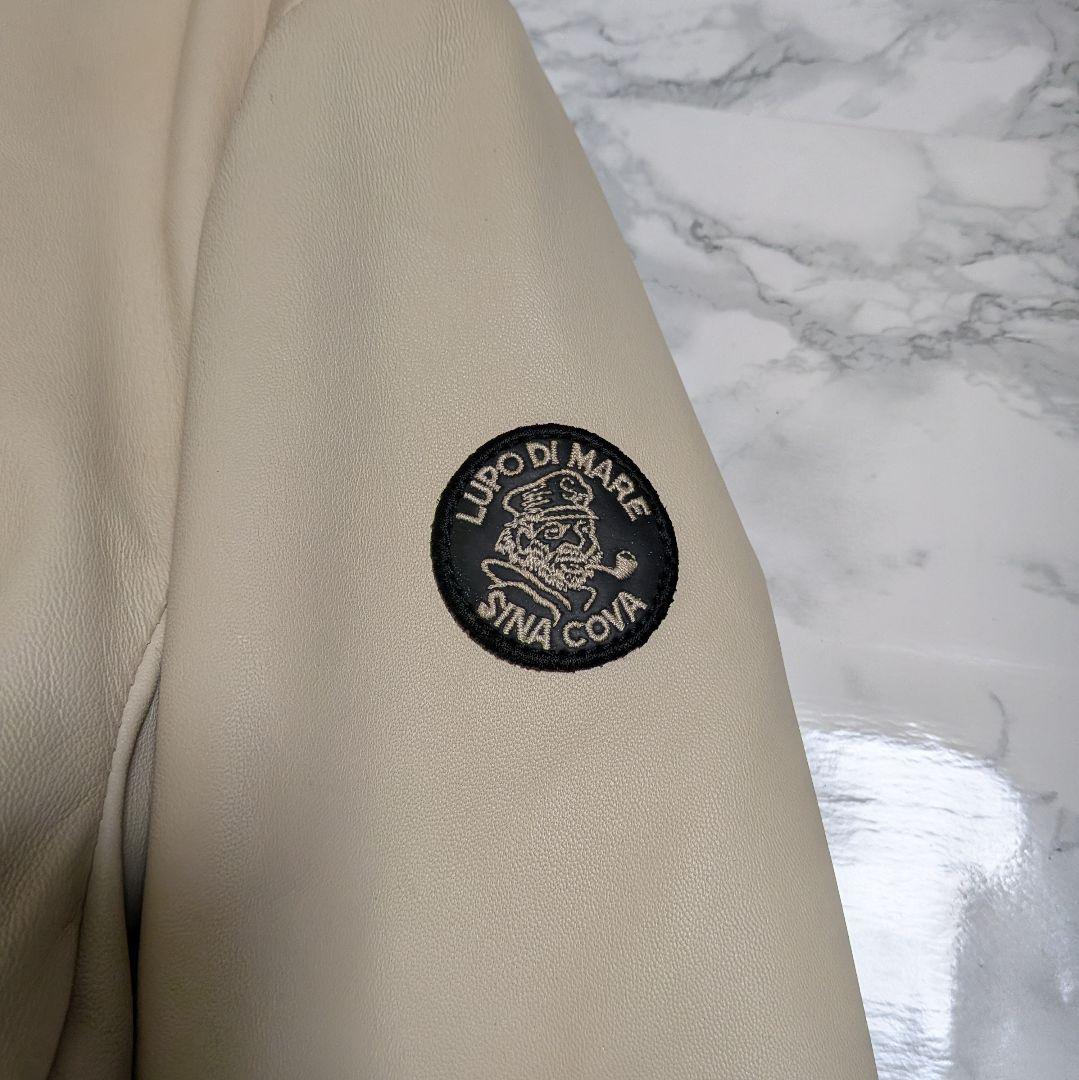 SINACOVA レザージャケット フード付き メンズ