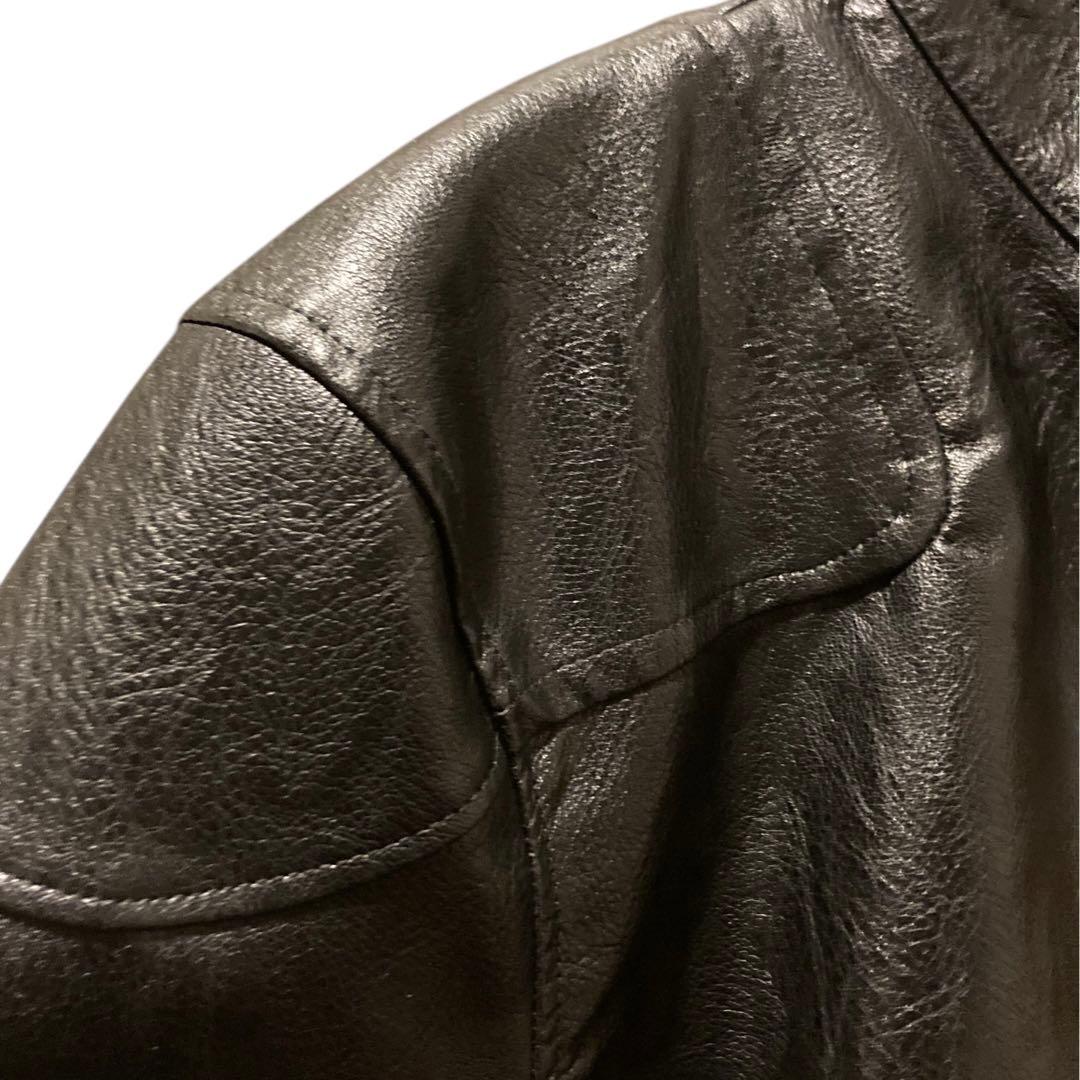 【新品未使用】本革 牛革 レザー ライダースジャケット Mサイズ