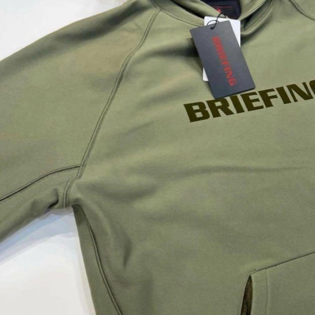 完売品　新品　BRIEFING MEN’S LOGO HOODIE オリーブ　L