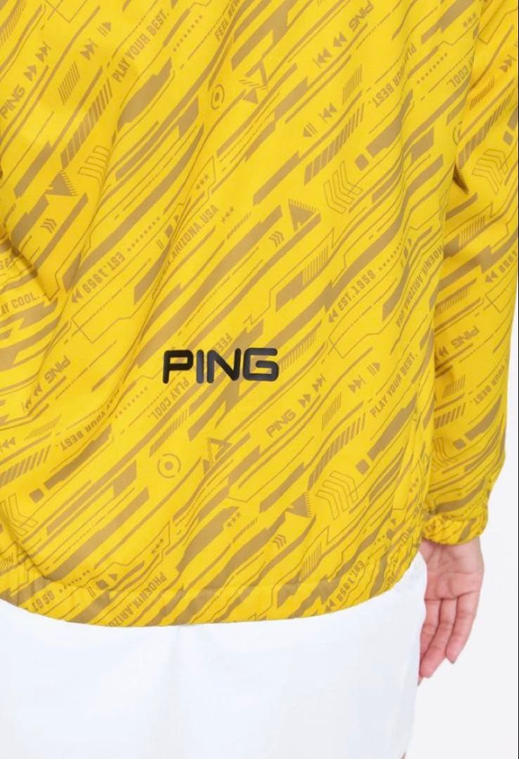 S ☆新品☆ PING 撥水 フルジップブルゾン ゴルフ　レディース　イエロー