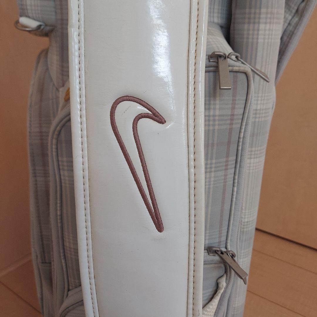 NIKE ナイキ キャディバック チェック柄 ★ポーチ&小物入れ付き