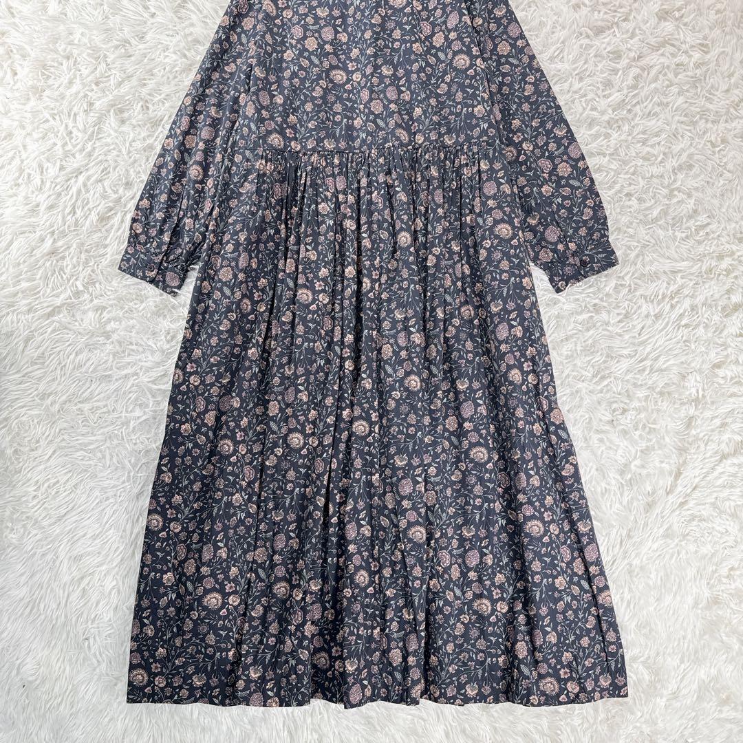 新品タグ付き✨SOIL ソイル フラワープリント バンドカラー シャツワンピース