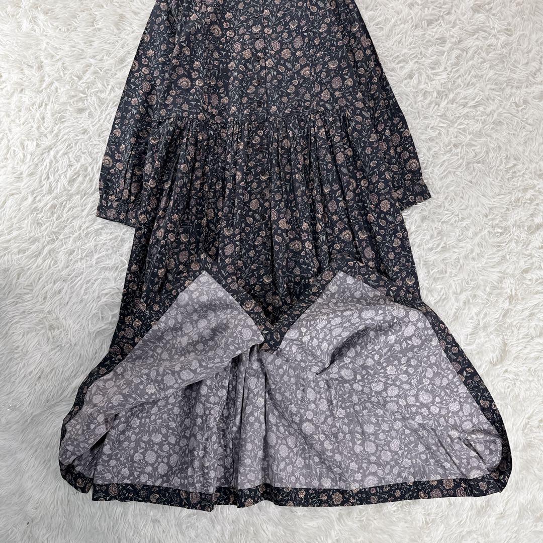 新品タグ付き✨SOIL ソイル フラワープリント バンドカラー シャツワンピース