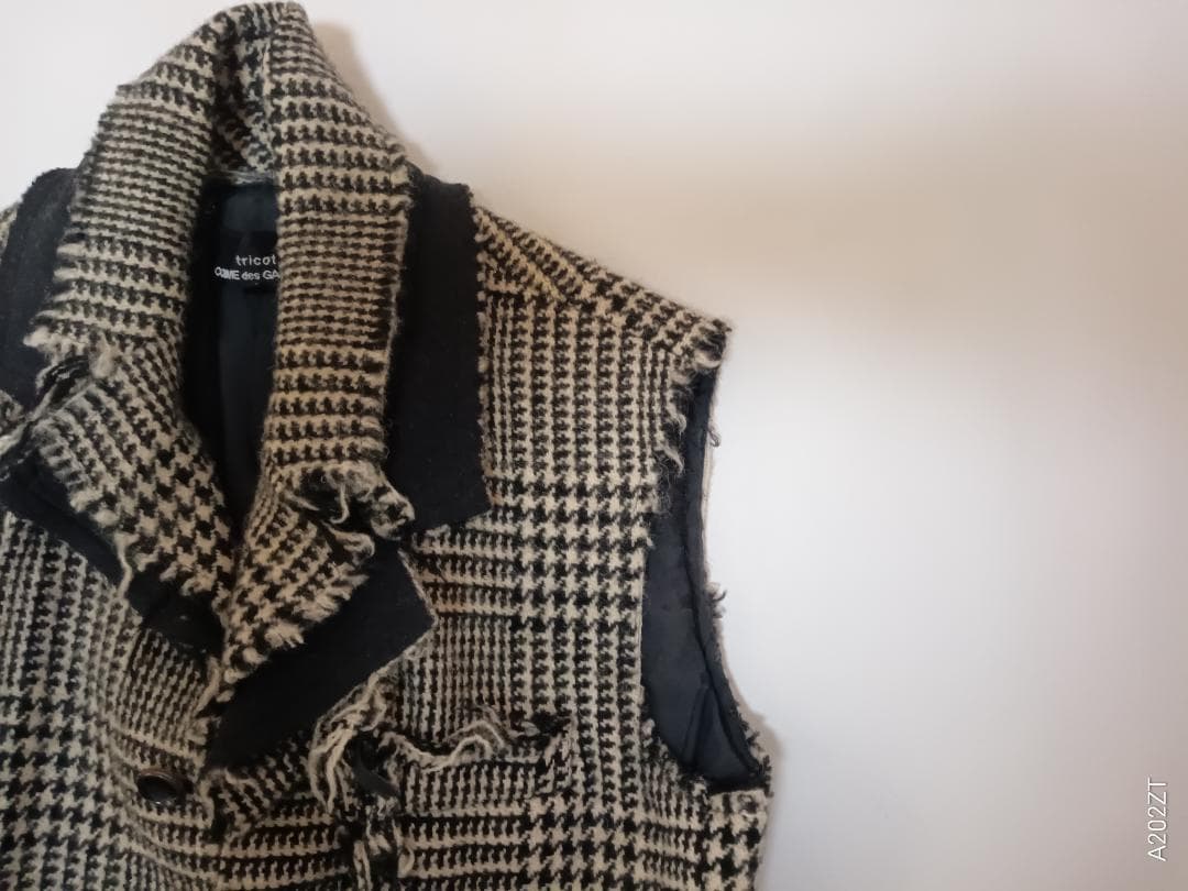 SOL★トリココムデギャルソンCOMME・ツィードベスト・M・チェック