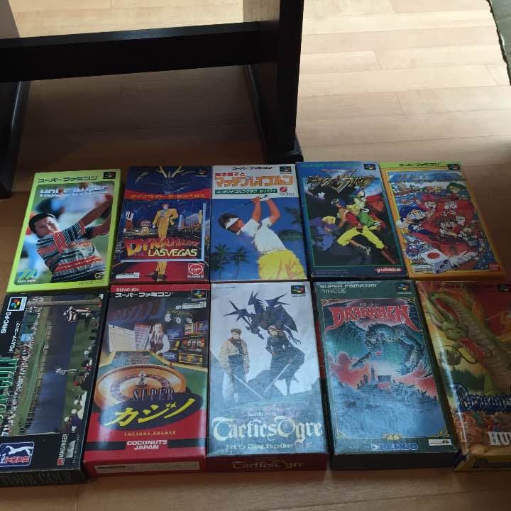 中古 箱説付き スーパーファミコンソフト10個セット